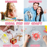 30PCS 4 Inch Acrylic Set, Clear Bulk with Ring, for Vinyl DIY Craft