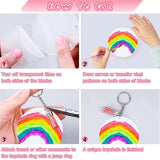 30PCS 4 Inch Acrylic Set, Clear Bulk with Ring, for Vinyl DIY Craft