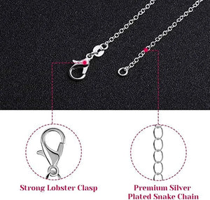 925 Sterling Silver 1MM Round Chains Necklace for Women Party Jewelry