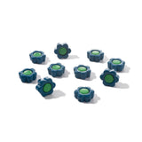 30PCS 9mm Enamel Flower Beads for Boho Bracelets