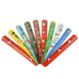 30PCS Christmas Slap Bracelet Kids Favourite Present with Santa Claus Pattern