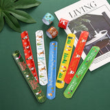 30PCS Christmas Slap Bracelet Kids Favourite Present with Santa Claus Pattern
