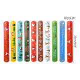 30PCS Christmas Slap Bracelet Kids Favourite Present with Santa Claus Pattern