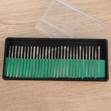 30PCS Diamond Shank Grinding Drill Bits Set for Glass Jade Jewelry Engraving
