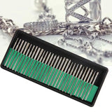 30PCS Diamond Shank Grinding Drill Bits Set for Glass Jade Jewelry Engraving