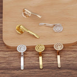 30PCS Butterfly Metal Ponytail Hooks Flower Pads DIY Headpieces Material