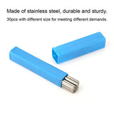 30PCS Stainless Steel Jewelry Cored Rod Wire for Necklace Earring Making Tool