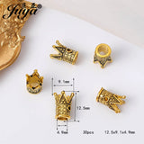 30PCS Jesus Cross Spacer Beads for Jewelry Making Christian Crown Beads