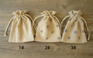 30PCS Linen Drawstring Bag Jewelry Pouch Christmas Wedding Gift Packaging Bags