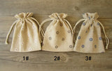 30PCS Linen Drawstring Bag Jewelry Pouch Christmas Wedding Gift Packaging Bags