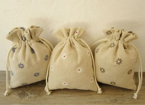 30PCS Linen Drawstring Bag Jewelry Pouch Christmas Wedding Gift Packaging Bags