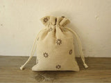 30PCS Linen Drawstring Bag Jewelry Pouch Christmas Wedding Gift Packaging Bags
