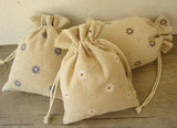 30PCS Linen Drawstring Bag Jewelry Pouch Christmas Wedding Gift Packaging Bags