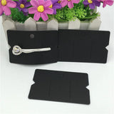 30PCS DIY Paper Hairpin Bend Packing Cards 8.5x5.5cm Bulk Logo Accepted
