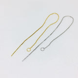 30PCS Copper Long Tassel Chain Ear Line Charms for Jewelry Making
