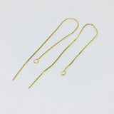 30PCS Copper Long Tassel Chain Ear Line Charms for Jewelry Making