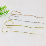 30PCS Copper Long Tassel Chain Ear Line Charms for Jewelry Making