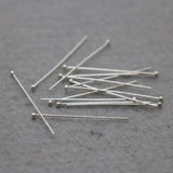 30PCS Metal Hardware Fittings for DIY Accessories Silver-plate Flat Needle Pins