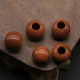 30PCS Natural Stone Agate Rose Quartz Large Hole Bead Pendant12MM