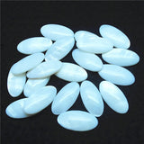 30PCS 26X13MM Mother Of Pearl Shell Cabochons - Long Oval Shapes