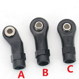 30PCS Plastic Rod Ends Link Balls Head Linkage Joint for 1/10 RC Crawler Car