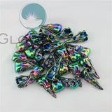 30PCS Rainbow Punk Charms Skull Bird Head Pointed Mouth Pendant Charms
