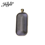 30PCS Rectangle Pendant Base Setting 25x50mm Alloy Tray Charms