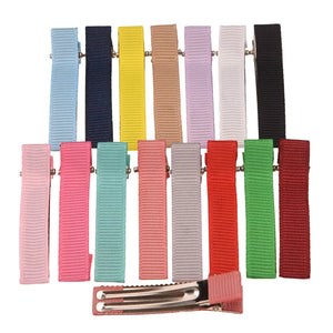30PCS Ribbed Band Hair Clip for Girls 4.5cm Hairbows Hair Accessories