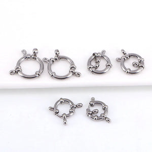 30PCS Stainless Steel Spring Clasp for Jewelry Making Supplies