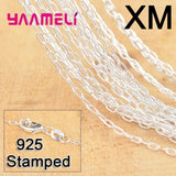 30PCS 18 Inch 925 Sterling Silver Necklace Chains with Lobster Clasps