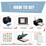 30PCS Sublimation Blanks Coaster DIY Car Cup Holder Blank Cup Pad Mat