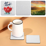 30PCS Sublimation Blanks Coaster DIY Car Cup Holder Blank Cup Pad Mat