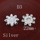 30PCS Vintage Metal Buttons+Crystal Pearls Craft Supplies Flatback Rhinestones
