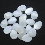 30PCS Mother Of Pearl Teardrop Shell Cabochons Loose Beads 13x18MM 18X25MM