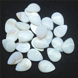 30PCS Mother Of Pearl Teardrop Shell Cabochons Loose Beads 13x18MM 18X25MM