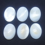 30PCS Mother of Pearl Cabochons Shell Bracelet Making Oval Shapes