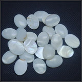 30PCS Mother of Pearl Cabochons Shell Bracelet Making Oval Shapes