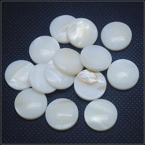 30PCS Mother Of Pearl Shell Beads Coin Shape Finger Rings Making
