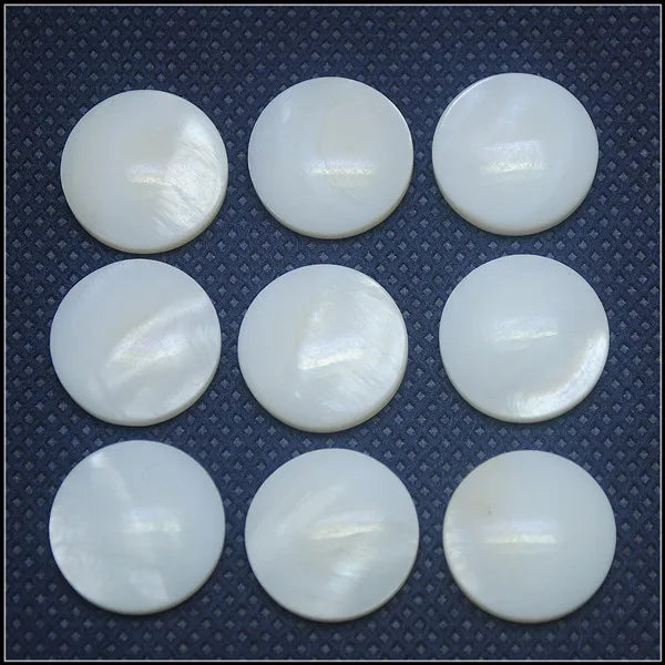 30PCS Mother Of Pearl Shell Beads Coin Shape Finger Rings Making