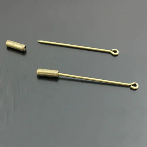 30PCS Stopper Pin 35MM 45MM 60MM Silver Brass Eye Pins DIY Jewelry Findings