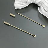 30PCS Stopper Pin 35MM 45MM 60MM Silver Brass Eye Pins DIY Jewelry Findings