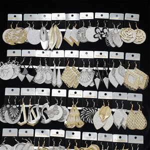 30 Pairs Frosted Butterfly Leaf Spiral Earrings for Women Girls Party