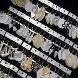 30 Pairs Frosted Butterfly Leaf Spiral Earrings for Women Girls Party