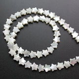 30Pc/Pack Natural Mother Of Pearl Shell Star Beads For Jewelry Making