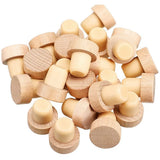 30Pc Wooden Wine Bottle Stopper T Shaped Reusable Cork Stopper