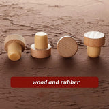 30Pc Wooden Wine Bottle Stopper T Shaped Reusable Cork Stopper