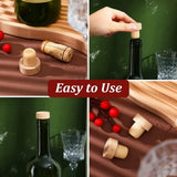 30Pc Wooden Wine Bottle Stopper T Shaped Reusable Cork Stopper