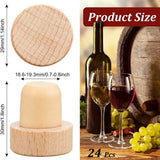 30Pc Wooden Wine Bottle Stopper T Shaped Reusable Cork Stopper