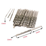 30Pcs Diamond Coated Drill Bit Set for Glass Stone Tile Jewelry