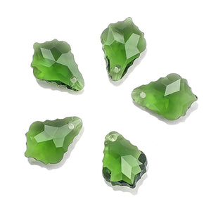 30Pcs 11X16MM Maple Chandelier Glass Beads for DIY Crafts